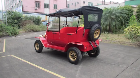 5kw Retro Electric Trolley Car with Battery Operation