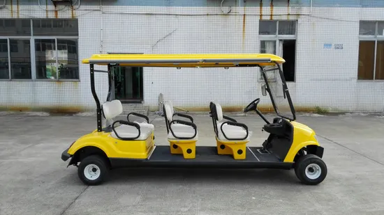 City Use 4 Wheel Tourist 6 Passenger 48V Golf Car
