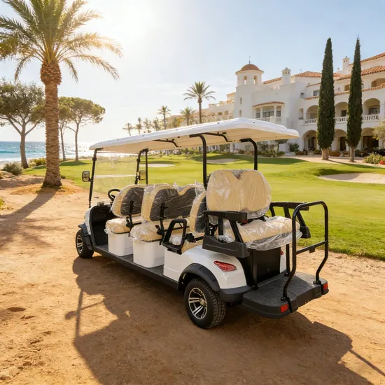 Elegant 48V Electric Golf Cart for Stylish Outdoor Adventures