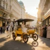 Elegant Electric Retro Car for Memorable Wedding Rides