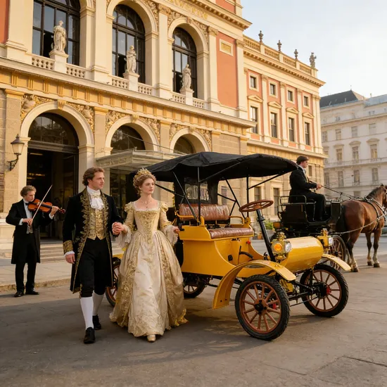 Elegant Electric Retro Car for Memorable Wedding Rides