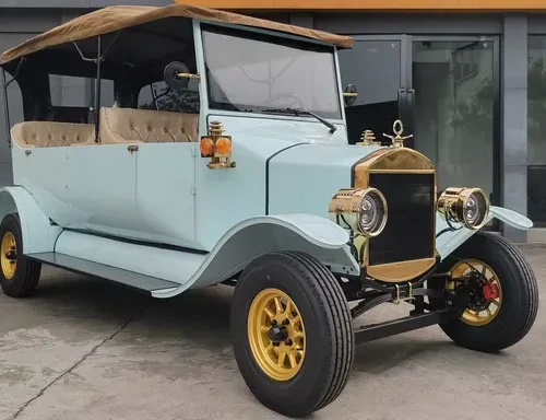 Luxury Vintage Electric Sightseeing Bus - 3 Row Classic Design