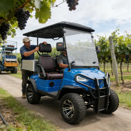 Powerful 5kw Electric Golf Cart with 2+2 Seating Capacity