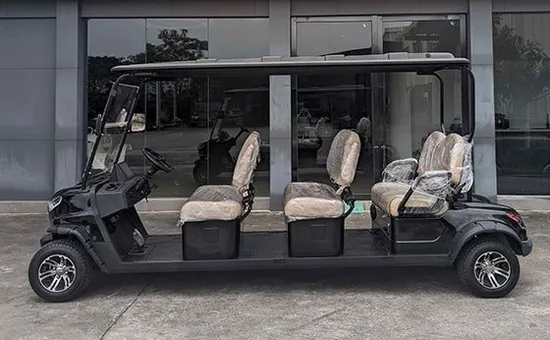 Stylish Electric Golf Cart for 4 with Windshield and Comfort