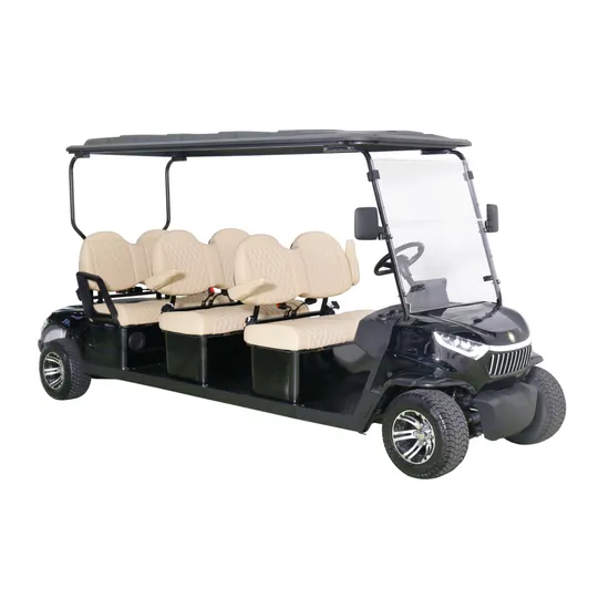 Stylish Mini Golf Cart for 4 Passengers with Windshield