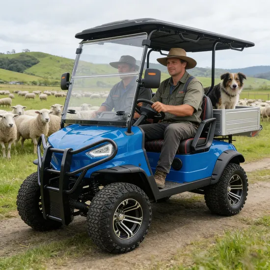 Stylish-Two-Seater-Golf-Cart-with-Air-Conditioning-for-Sale Stylish Two-Seater Golf Cart with Air Conditioning for Sale