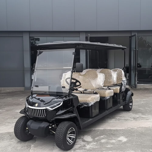 image 110 Stylish Electric Golf Cart for 4 with Windshield and Comfort