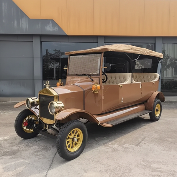 image 72 Luxury Vintage Electric Sightseeing Bus - 3 Row Classic Design
